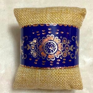 Vintage Copper Enamel Cuff Bracelet